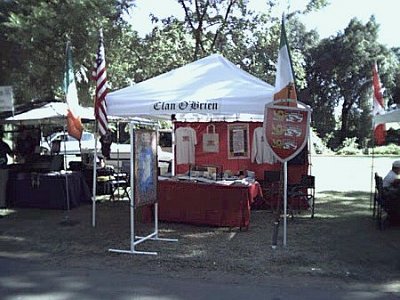 Clan O'Brien tent