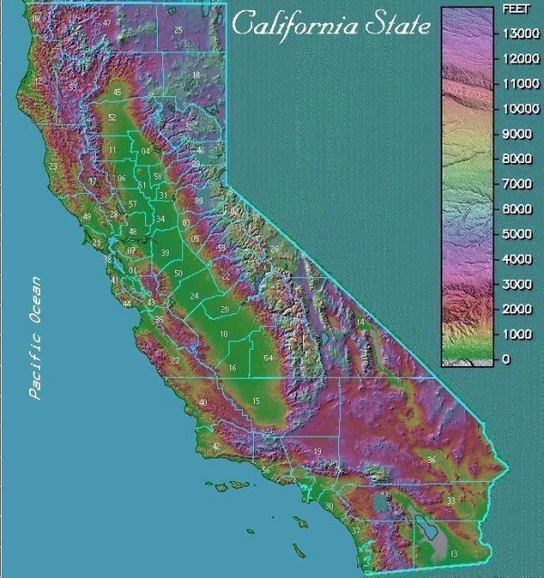 Map of California